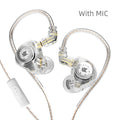Fone de ouvido KZ EDX PRO COM MIC