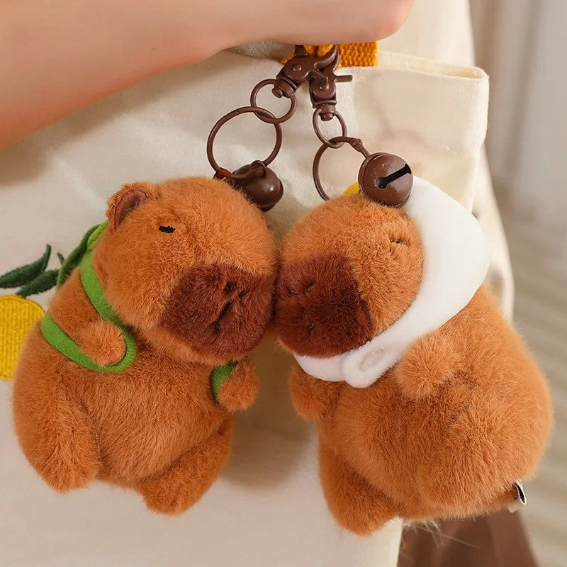 Peluches de pelúcia para crianças Mochila tartaruga fofa Chapéu de morango ca