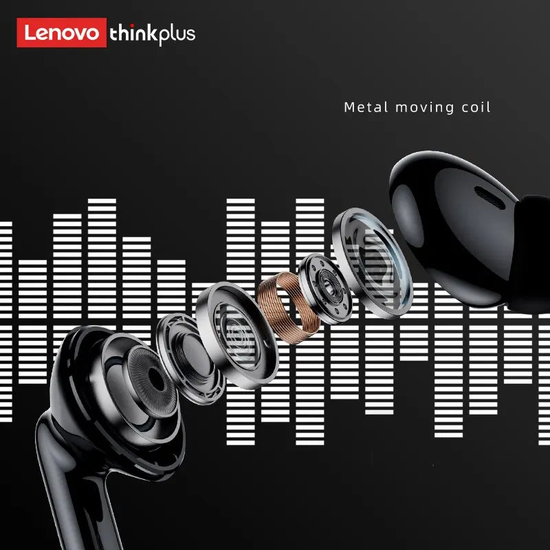 Fones de Ouvido Bluetooth 5.3 Lenovo-XT88 com Microfone Duplo