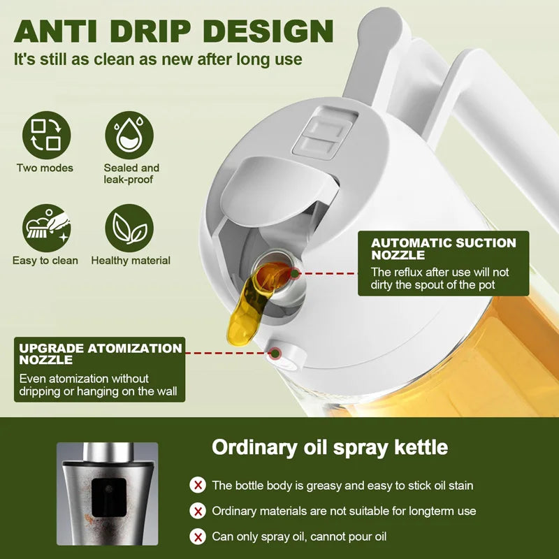 Pulverizador spray de óleo para cozinha, Air Spray