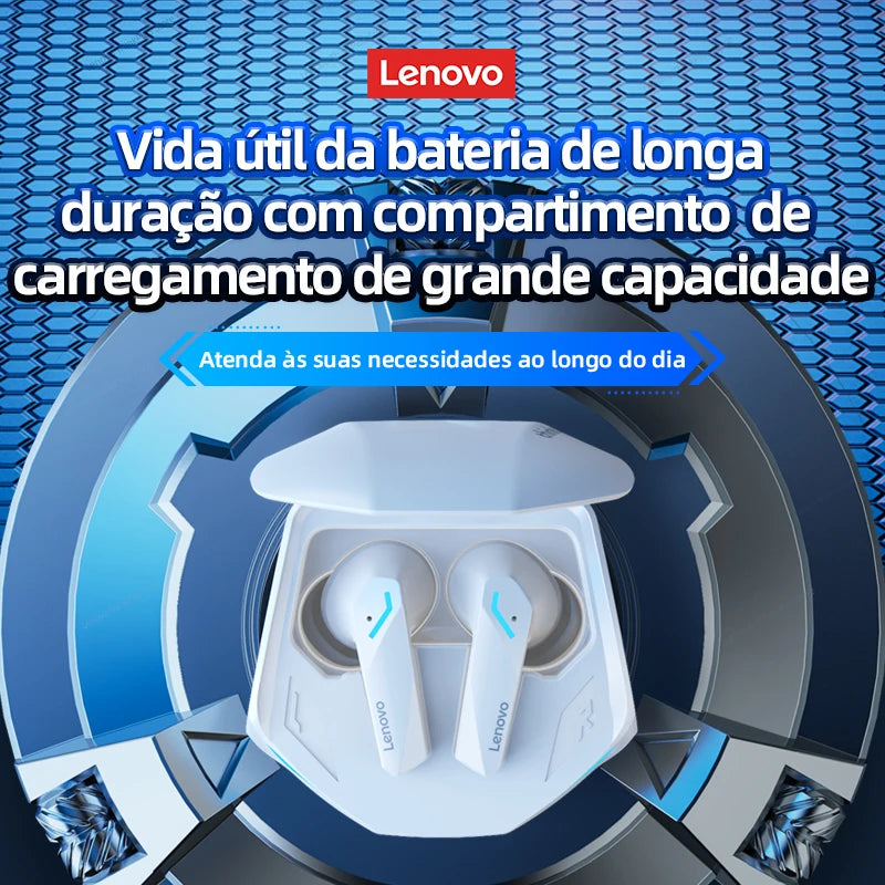 Fones De Ouvido Bluetooth com Microfone Lenovo-GM2 Pro