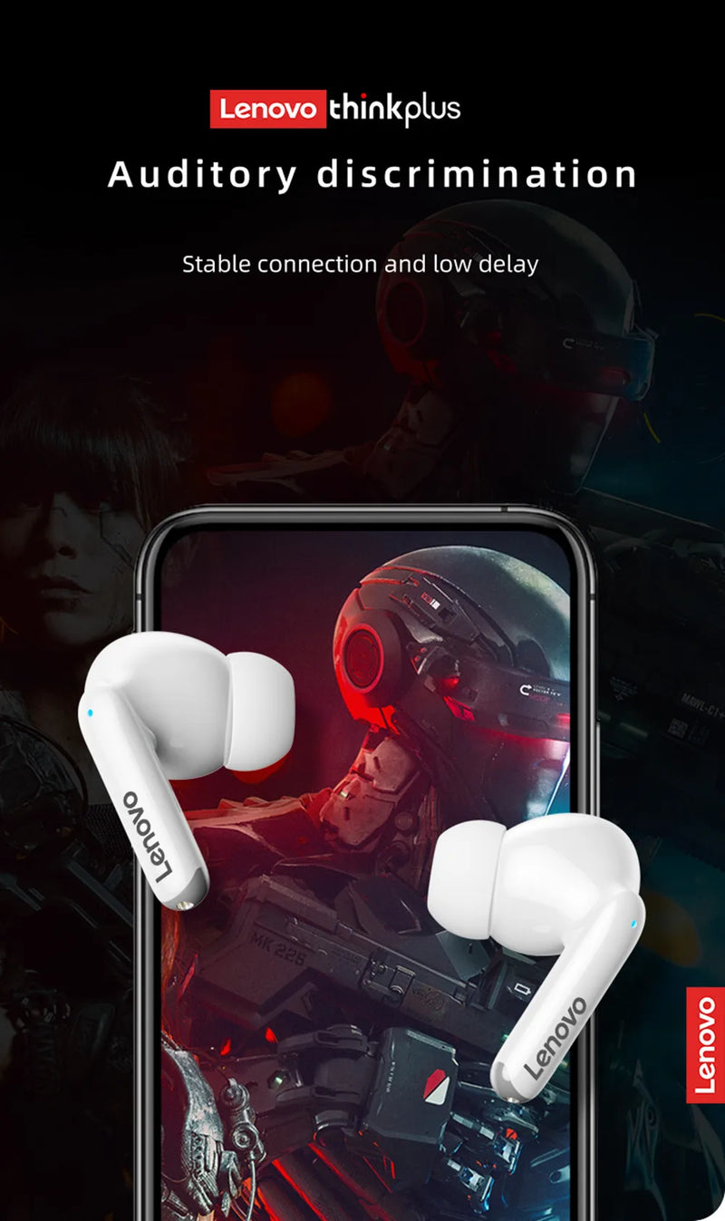 Fones de Ouvido Bluetooth 5.3 Lenovo-XT88 com Microfone Duplo