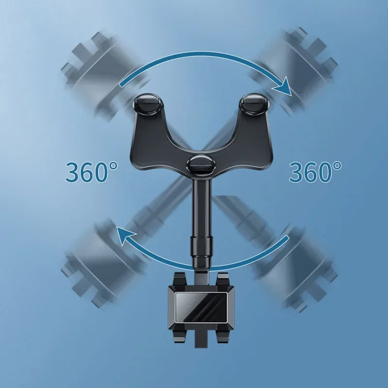 Suporte Celular, Retrovisor Interno Para Carro Universal Multifuncional Giratorio