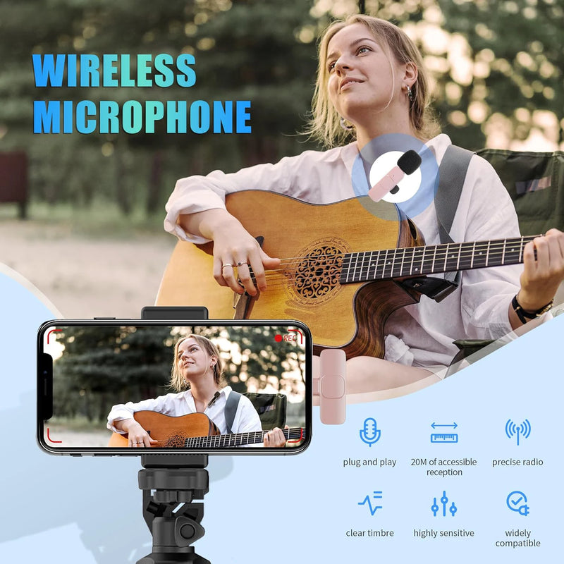 Microfone de Lapela sem fio portátil, Profissional