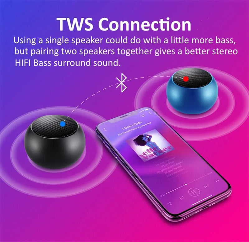 Mini caixa de Som Portáti Bluetooth