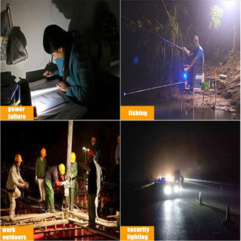 Lâmpada LED De Emergência Recarregável - 80 W