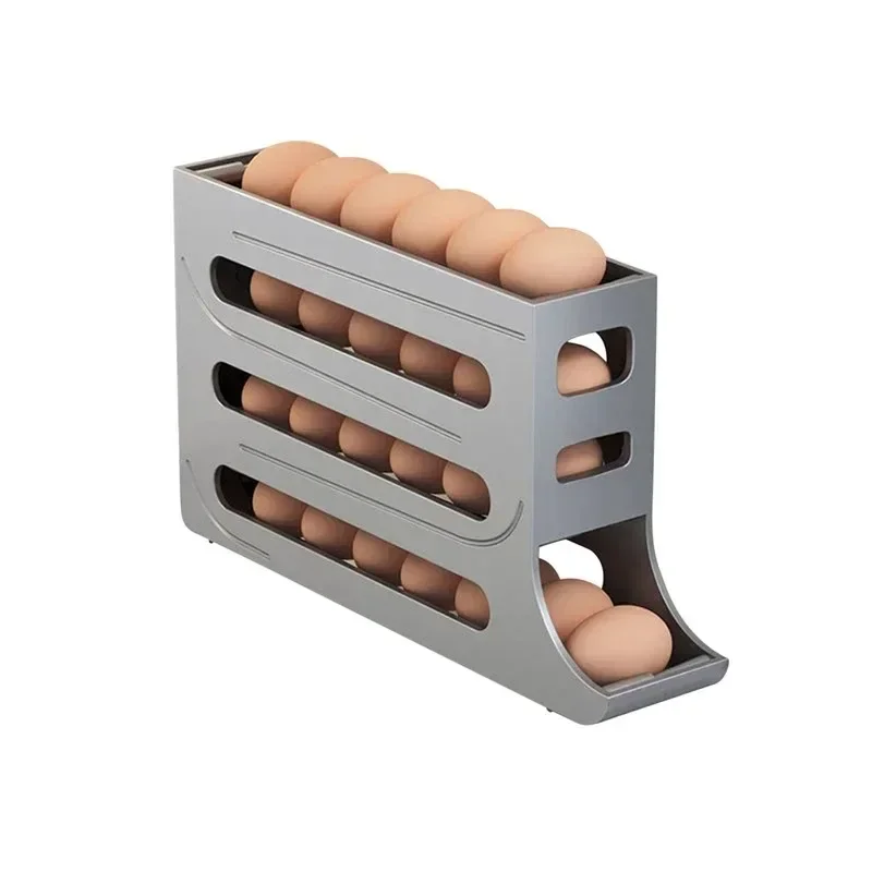 Dispensador de Ovos para Geladeira, com rolamento automático Para 30 Ovos
