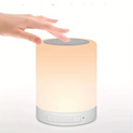 Lâmpada de mesa cabeceira sem fio bluetooth,sensivél ao toque