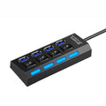 Adaptador USB 4 Portas 2.0 PC Use Power Adapter Extensor