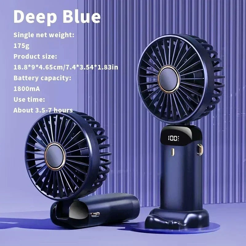 Mini Ventilador portátil elétrico, recarregavel